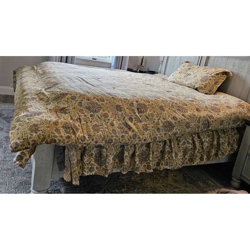 VTG RARE King Lauren Ralph Lauren Floral Marrakesh 3 piece Comforter  Set